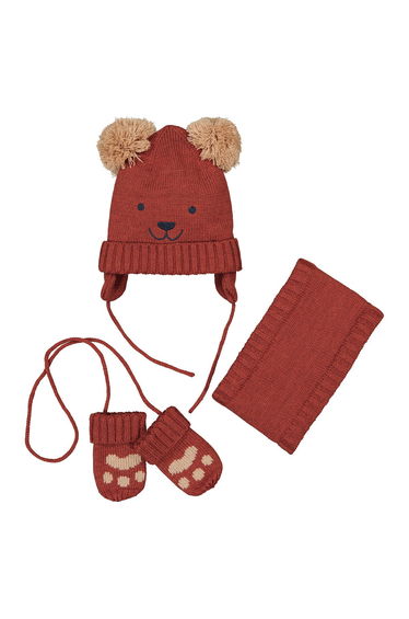 Beanie - Snood - Mittens Set