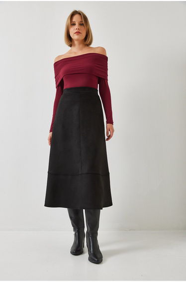 Women's Suede Skirt
