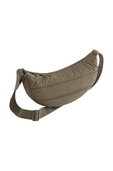 Bagbase Plain Quilted Crossbody Bag - Earthy Green