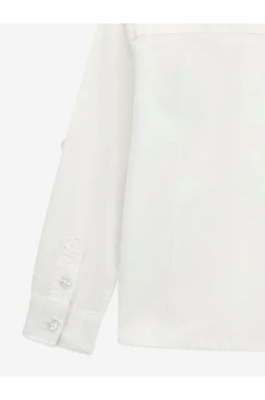 Boys Bear Oxford Shirt in White