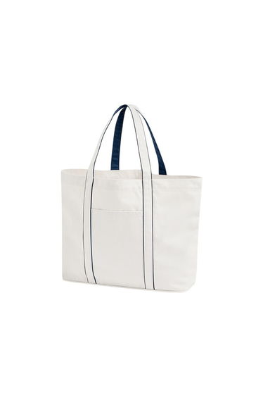 Westford Mill 20L Tote Bag - White/French Navy