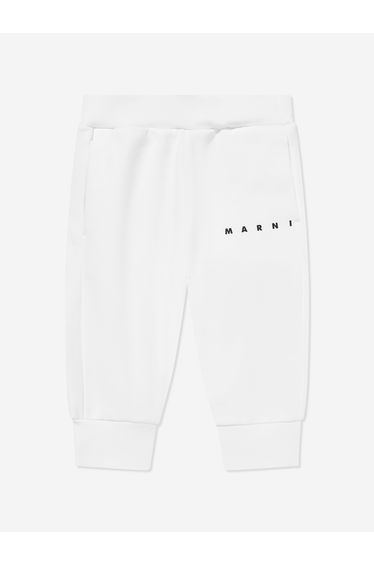 MARNI Baby Logo joggers in White