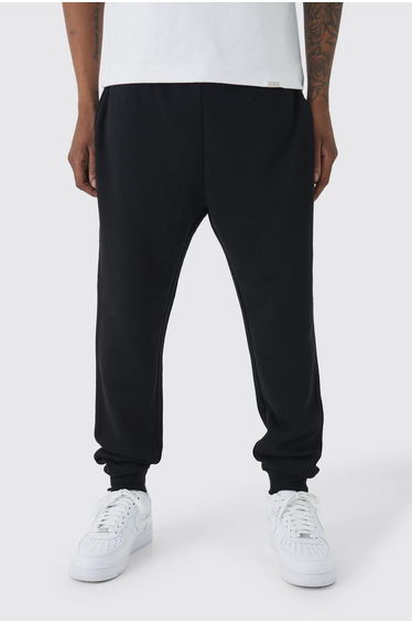330GSM Slim Fit Basic Jogger - black
