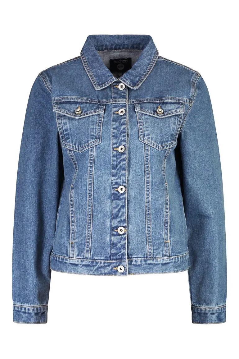 Denim Western Jacket - mid blue - 2