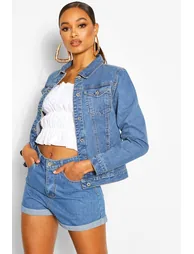 Denim Western Jacket - mid blue