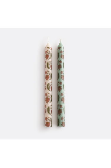 Set of 2 Ina Printed Candles