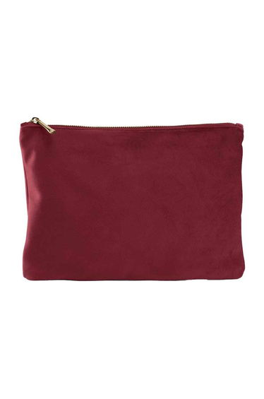 Bagbase Velvet Accessory Bag - Ruby Red