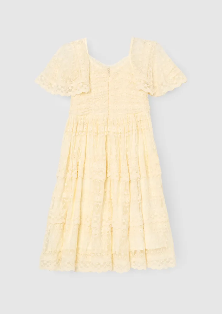 Annabelle Vintage Lace Mesh Dress - 6