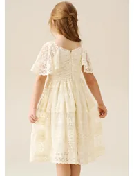 Annabelle Vintage Lace Mesh Dress - 3