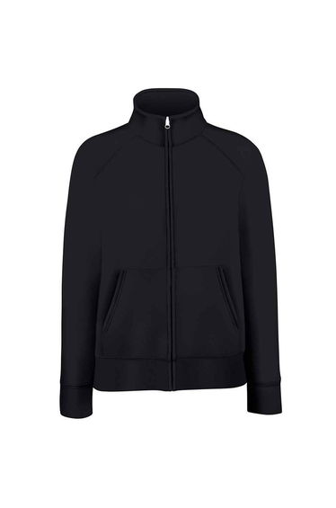 Fruit of the Loom Womens/Ladies Lady Fit Sweat Jacket - Black
