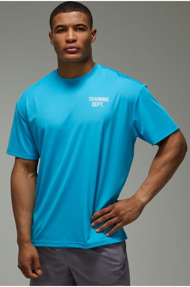Training Dept Performance Oversized T-shirt - blue