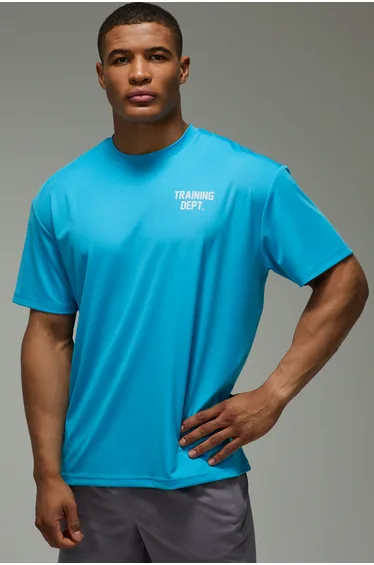 Training Dept Performance Oversized T-shirt - blue