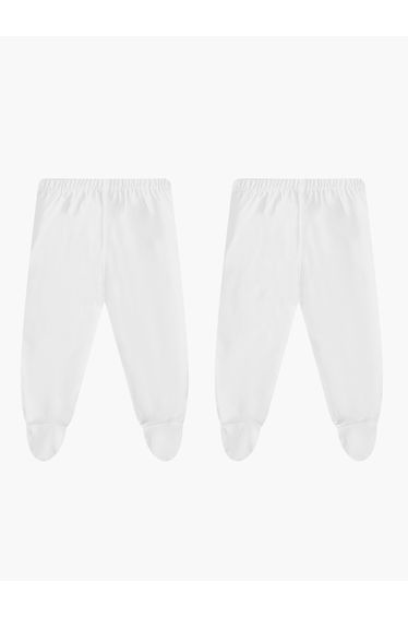 Pack of 2 - Baby Footed Soft Cotton Leggings