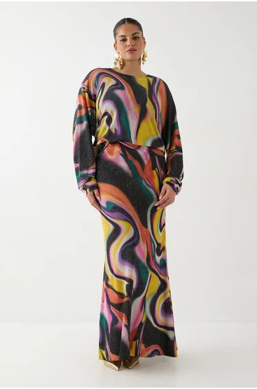 Ashish Swirl Print Crew Neck Jumper