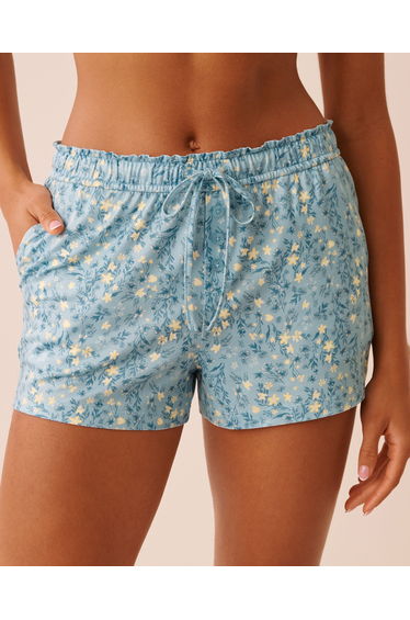 Ditsy Floral Print Super Soft Pajama Shorts