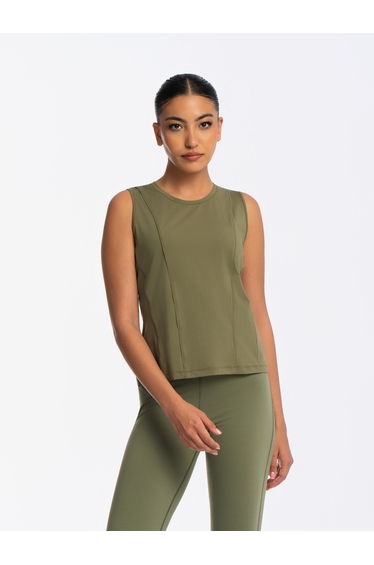 Active Sleeveless Top - DEEP LICHEN GREEN