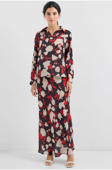 BDART Long Sleeve Floral Two-Piece Coord Set
