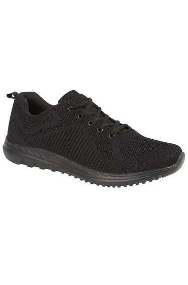Dek Unisex Adults Freeway Memory Foam Trainer - Black