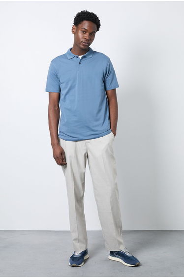 Blue Jersey Polo Shirt