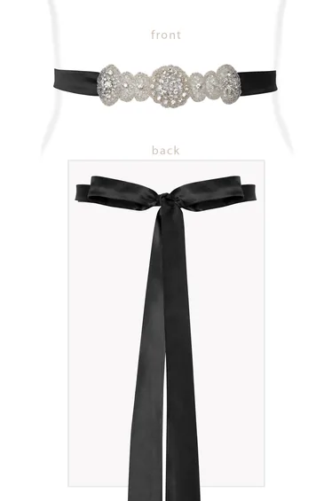 حزام طويل لون أسود