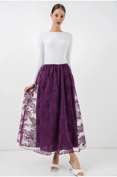 BDART Floral High Waist Maxi Skirt