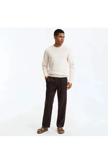 Linen Straight Trousers