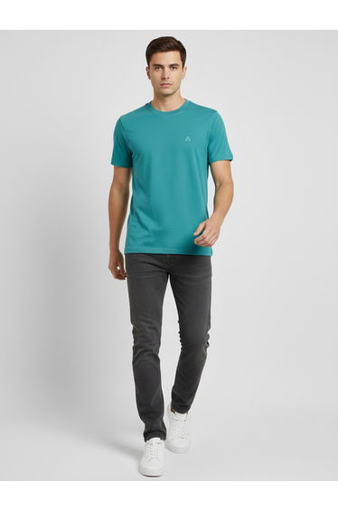 Men Green Soft Cotton Round Neck T-Shirt