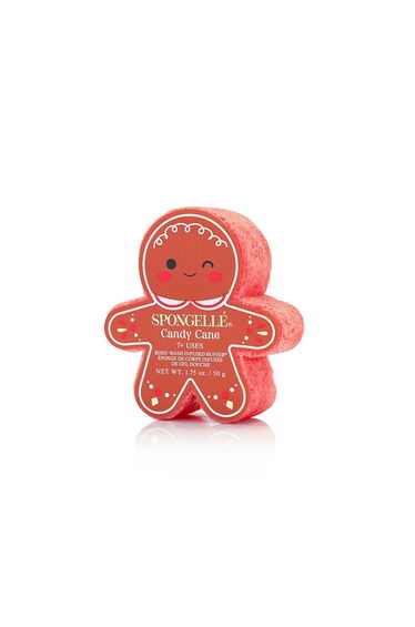Spongellé Candy Cane Body Wash Infused Buffer, 50g