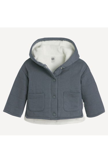 Quilted Fleece Jacket with Fluffy Lining