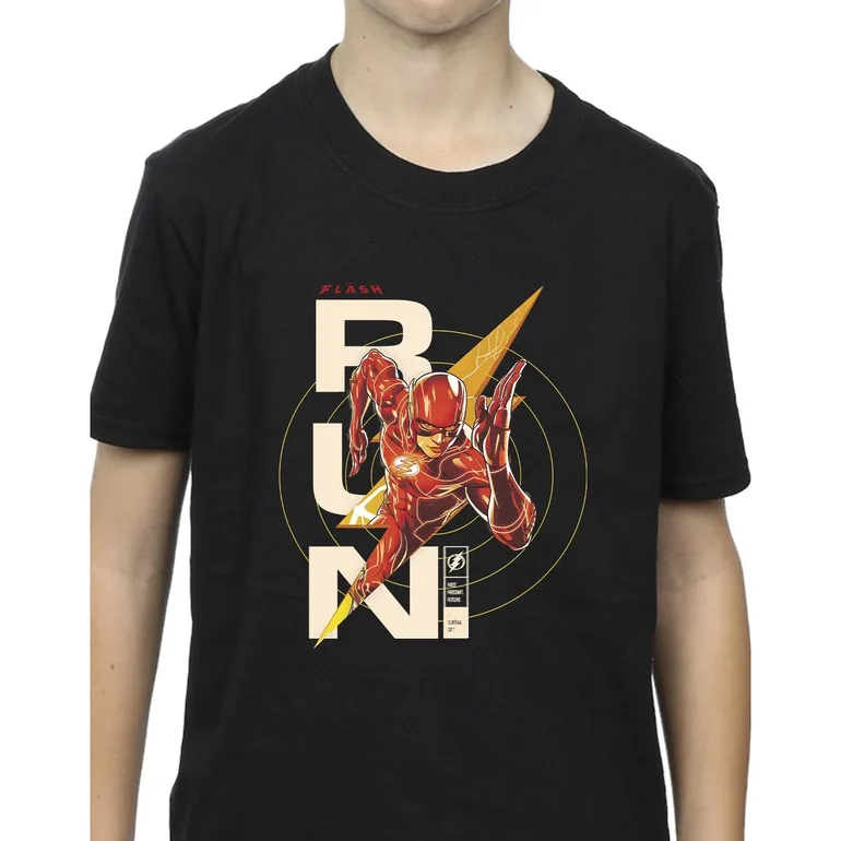 DC Comics Boys The Flash Run T-Shirt - Black - 2