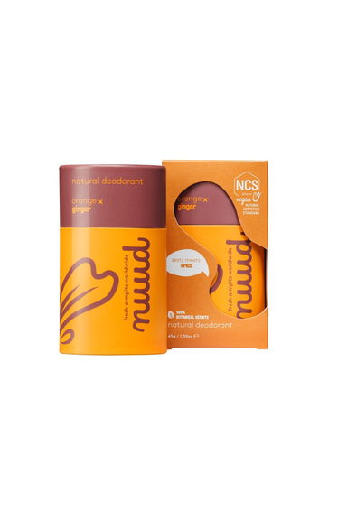 Nuud Natural, Orange x Ginger Deodorant Stick 45gr