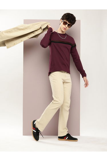 Men Regular Fit Long Sleeve T-Shirt