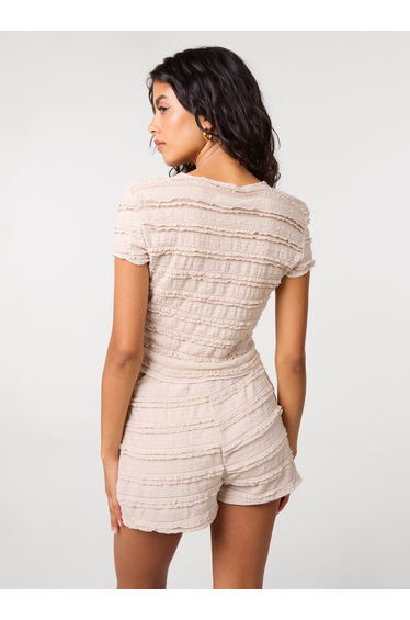 Textured Short Sleeve Top and Short Set product thumbnail 4