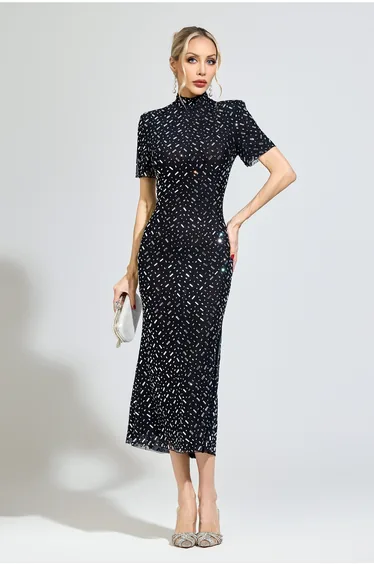 Bourdieu Black Diamond Formal Dress