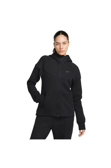 Nike Womens/Ladies Windrunner Tech Fleece Full Zip Hoodie - Black
