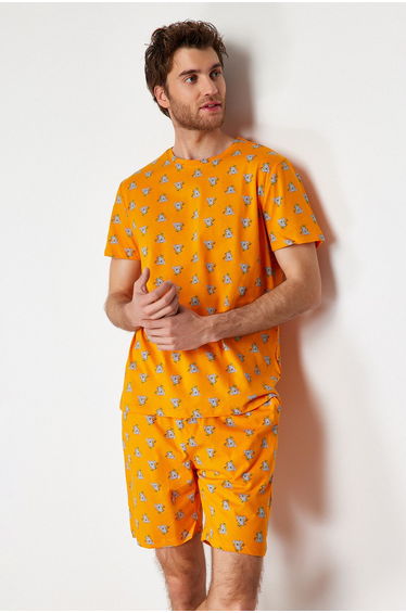 Pajama Set - Orange - Retro