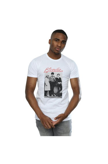 Blondie Mens Distressed Band T-Shirt - White