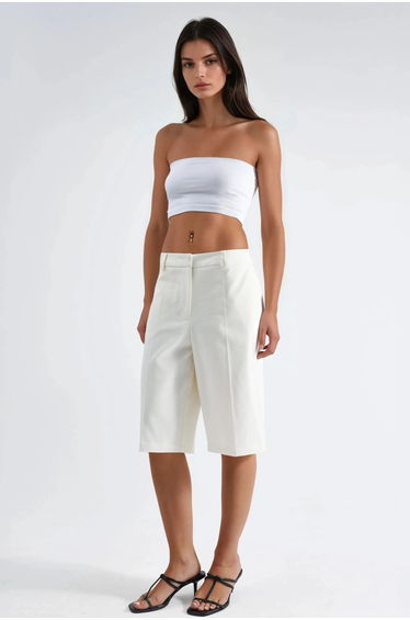 Straight Fit Bermuda Shorts (w/out Belt)