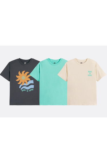 Pack of 3 Short Sleeve Crew Neck T-Shirts
