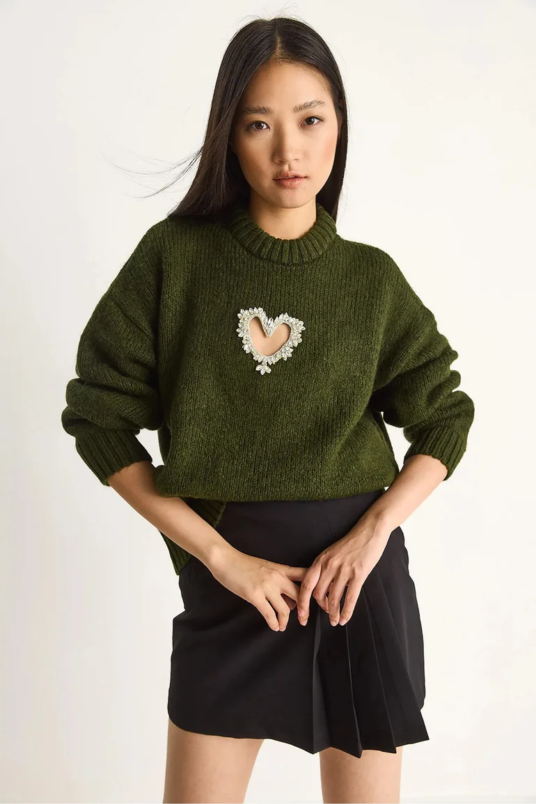 سترة بيانكو لوتشي أخضر بأكمام طويلة - 2