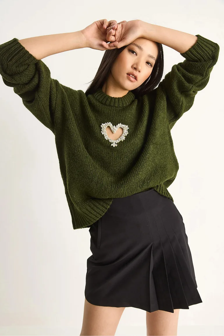 سترة بيانكو لوتشي أخضر بأكمام طويلة - 3