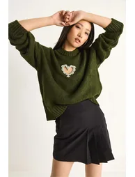 سترة بيانكو لوتشي أخضر بأكمام طويلة - 3