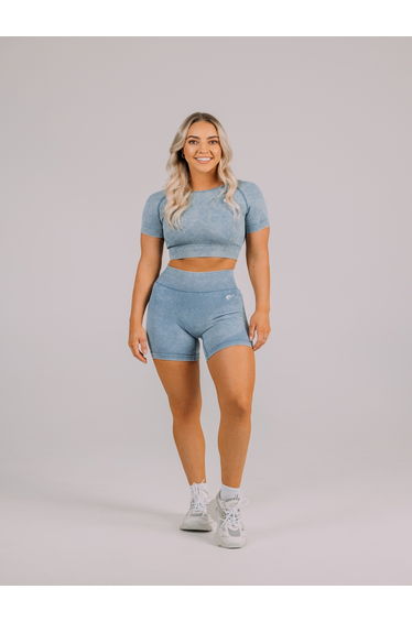 Women Blue Apex Seamless Active T-Shirt