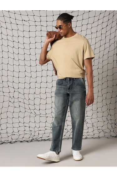 Mid Rise Regular Fit Faded Jeans