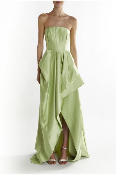 Soft-Green Emma Hi-Low Hem Maxi