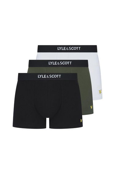 Devon 3 Pack Boxers -Black - Climbing Ivy - Bright White