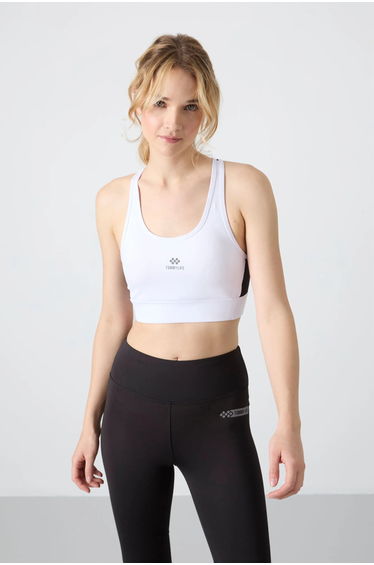 TOMMY Fitted Sleeveless Crop Sports Top