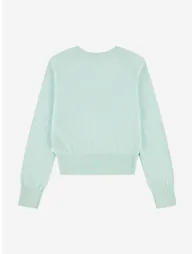 Abercrombie & Fitch Girls Intarsia Crew Sweatshirt in Blue - 1