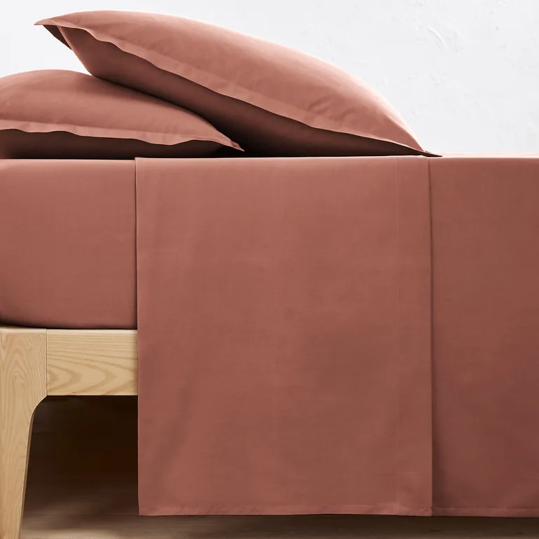 شرشف سرير قطن سادة - 1