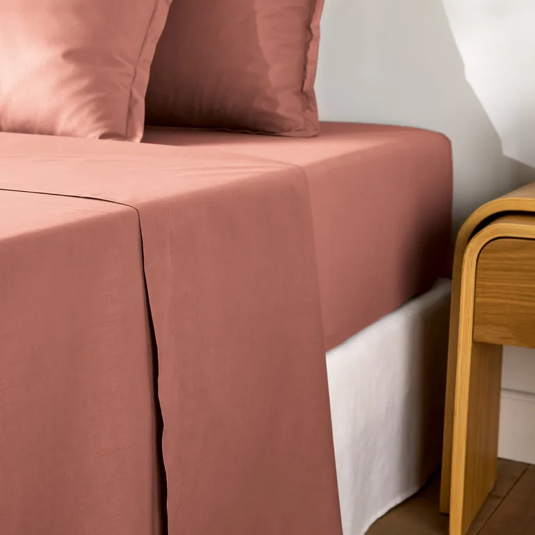 شرشف سرير قطن سادة - 3